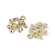 Alloy Charms, Tree Charm, Golden, 14x11x1.5mm, Hole: 1.5mm(PALLOY-K001-36)