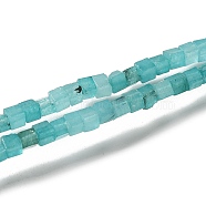 Natural Amazonite Beads Strands, Cube, 2~2.5x2.5~3.5x2.5~3mm, Hole: 0.4mm, about 157~165pcs/strand, 14.96~15.75''(38~40cm)(G-B064-A05)