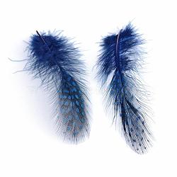 Chicken Feather Costume Accessories, Dyed, Dark Blue, 65~135x25~45mm(FIND-Q048-04)