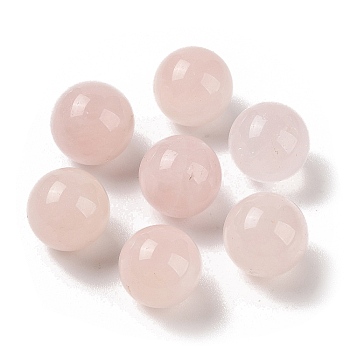 Natural Rose Quartz No Hole Sphere Beads, Round, 14mm