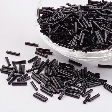 12mm Black Glass Beads