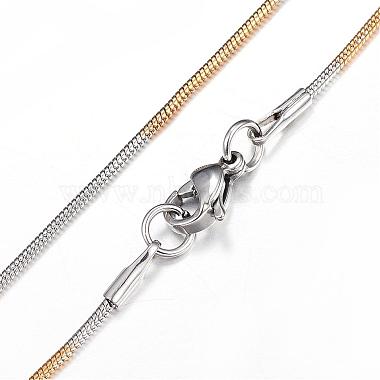 304 Stainless Steel Chain Necklaces(NJEW-P170-03GP)-3