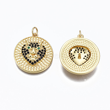 Brass Micro Pave Cubic Zirconia Pendants(ZIRC-N039-124A-NF)-2