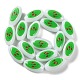 Printing Glass Oval Beads for Necklaces Bracelets Making(GLAA-B020-01A-15)-3