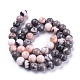 Natural Pink Zebra Jasper Beads Strands(G-K410-04-8mm)-2