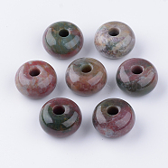 Natural Indian Agate Beads, Large Hole Beads, Rondelle, 29~30x17mm, Hole: 8mm(G-R396-01)
