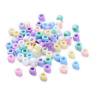 Opaque Acrylic Beads, Donut, Mixed Color, 8x6mm, Hole: 4mm, about 1950pcs/500g(SACR-R746-07)