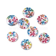 2-Hole Freshwater Shell Buttons, Flat Round, Colorful, 14x2mm, Hole: 2mm(SHEL-A004-01E)