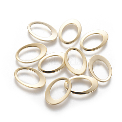 201 Stainless Steel Linking Rings, Oval, Golden, 17.5~18x12x1mm, Inner Diameter: 12.5x8.5mm(STAS-L233-012G)