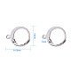 304 Stainless Steel Leverback Earring Findings(A-STAS-I045-02)-3