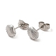 304 Stainless Steel Shell Shape Stud Earrings for Women(EJEW-I281-33P)-1
