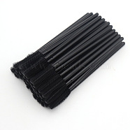 Silicone Disposable Eyebrow Brush, Mascara Wands, for Extensions Lash Makeup Tools, Black, 10.7x0.4cm(MRMJ-PW0002-17B)