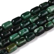 Natural Fuchsite Beads Strands, Column, 9~9.5x6~6.5mm, Hole: 0.9~1mm, about 20~21pcs/strand, 7.28~7.6''(18.5~19cm)(G-G980-34B)