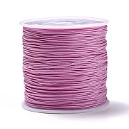 Braided Nylon Thread, Chinese Knotting Cord Beading Cord for Beading Jewelry Making, Violet, 0.8mm, about 100yards/roll(NWIR-R006-0.8mm-1902)