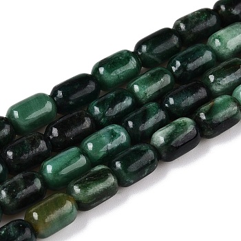 Natural Fuchsite Beads Strands, Column, 9~9.5x6~6.5mm, Hole: 0.9~1mm, about 20~21pcs/strand, 7.28~7.6''(18.5~19cm)