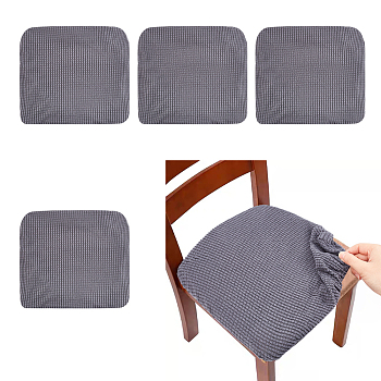 Polyester Dustproof Chair Cover, Seat Covers for Dining Room, Gray, 400x320x9mm