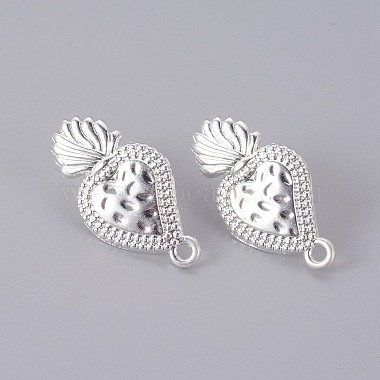 Silver Brass Stud Earring Findings