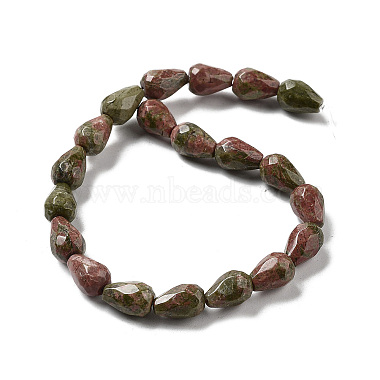 Natural Unakite Beads Strands(G-P520-B09-01)-3