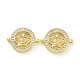 Rack Plating Brass Micro Pave Clear Cubic Zirconia Connector Charms(KK-C008-10G)-2