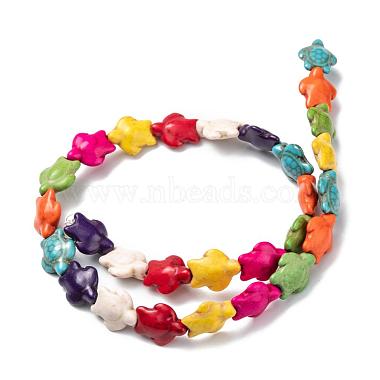 15mm Colorful Tortoise Synthetic Turquoise Beads