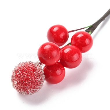 Artificial Christmas Berry Red Foam Berries Branches For DIY