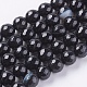 Natural Black Striped Agate/Banded Agate Beads Strands(G-G581-8mm-03)-1