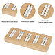 2Pcs 2 Styles Rectangle 5-Slot Bamboo & 3-Slot Wood Ring Display Tray Stands(RDIS-HY0001-02A)-3
