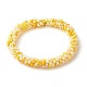 Bling Glass Beads Braided Stretch Bracelet(BJEW-JB07423-04)-1