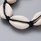 Bracelets de perles tressées en nacre naturelle(X-BJEW-JB05057-01)-2