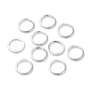304 Stainless Steel Linking Rings, Silver, 10x1mm, Hole: 8mm(STAS-F155-06S-10mm)
