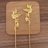 Phenix Alloy Hair Sticks, Long-Lasting Plated, Hair Accessories for Woman, Golden, 153x33mm(PW-WG11783-02)