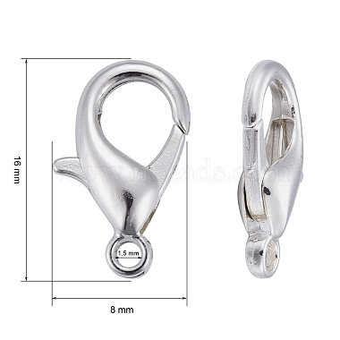 Zinc Alloy Lobster Claw Clasps(E106-S)-3