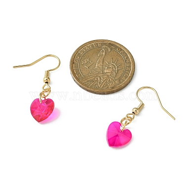 10 Pair 10 Color Glass Heart Dangle Earrings(EJEW-JE05354)-4