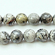 Natural Map Stone/Picasso Stone/Picasso Jasper Beads Strands(X-G-G047-4mm)-1