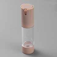 Refillable Glass Foaming Soap Dispensers, with Plastic Pump for Shower, Liquid Soap, Rosy Brown, 2.6x10.7cm, Hole: 1.8mm, Capacity: 15ml(0.51fl. oz)(MRMJ-WH0077-111)