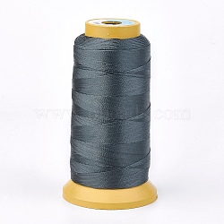 Polyester Thread, for Custom Woven Jewelry Making, Dark Slate Gray, 0.7mm, about 310m/roll(NWIR-K023-0.7mm-16)