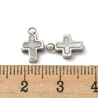 304 Stainless Steel Shell Charms(STAS-L022-014P)-3