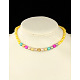 Colliers extensibles de perles acryliques pour enfants(NJEW-JN00425-05)-1