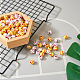 Biyun 200pcs 2 couleurs perles rondes acryliques opaques(SACR-BY0001-02)-6