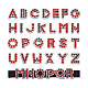 52 Pcs 26 Letters Alloy Rhinestone Slide Charms(ALRI-TA0001-13)-1