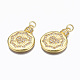 Brass Micro Pave Cubic Zirconia Pendants(ZIRC-N039-148A-NF)-3