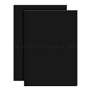 Silicone Single Side Board, with Adhesive Back, Rectangle, Black, 30x21x0.2cm(AJEW-BC0006-19)
