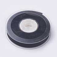 Polyester Ribbon, Black, 5/8 inch(16mm), about 50yards/roll(45.72m/roll)(OCOR-O009-16mm-030)