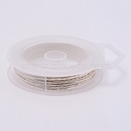 3 Strands Copper Craft Wire, Long-Lasting Plated, Silver, 26 Gauge, 0.4mm, about 50m/roll(CWIR-WH0005-0.4mm-S)