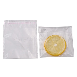 OPP Cellophane Bags, Rectangle, Clear, 14x12cm, Unilateral Thickness: 0.035mm, Inner Measure: 10.5x12cm(X-OPC-R012-06)