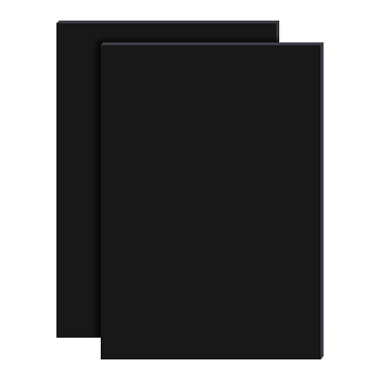 Silicone Single Side Board, with Adhesive Back, Rectangle, Black, 30x21x0.2cm