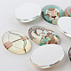 Colorful Flat Oval Constellation/Zodiac Sign Printed Glass Cabochons(GGLA-A003-18x25-AC)-3