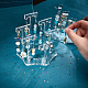 Transparent Acrylic T-Bar Riser Earring Display Stands(EDIS-WH0021-03B)-3