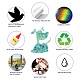 6PCS PVC Stickers Dazzling Color Window Stickers 3D Laser Puppy And Heart Shapes Electrostatic Glass Window Stickers(JX834A)-5