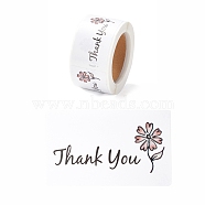 Thank You Stickers Roll, Rectangle Paper Gift Tag Stickers, Adhesive Labels Stickers, White, 3.4x6cm(DIY-M035-02D)